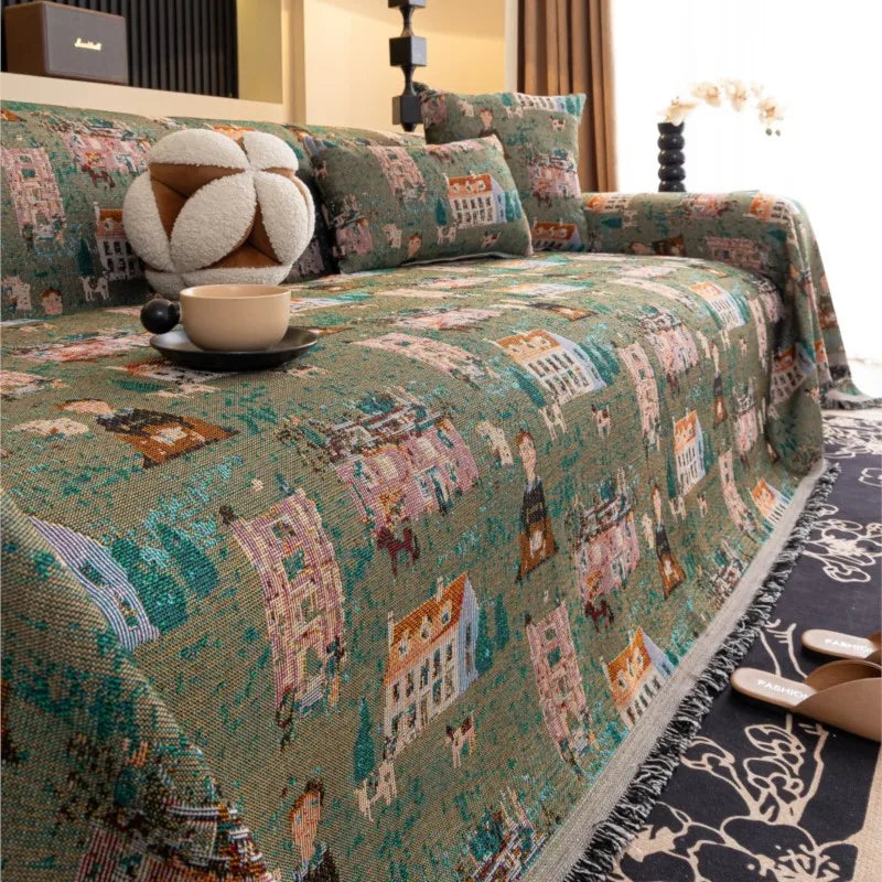 Sofa Covers Chenille Sofa Mats Country Style Throw Blankets Mats 2025 All-season Camping Picnic Persian Style Sofa Cover